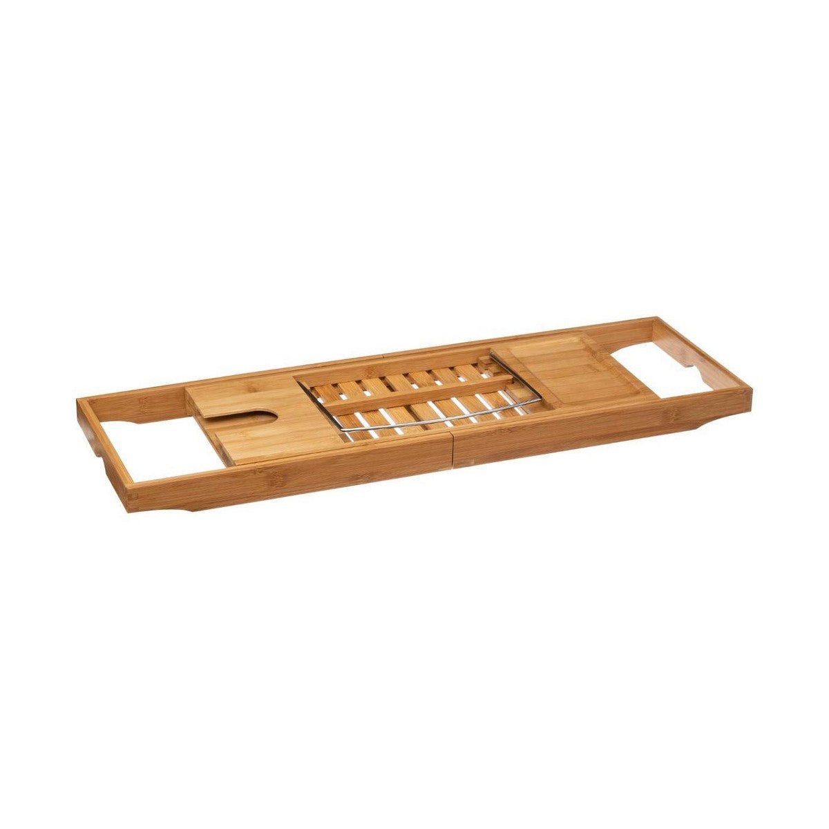 5five Bamboo Bathtub Tray/Caddy | Extendable with Compartments