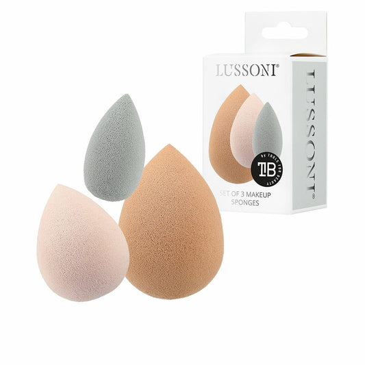 Make-up Sponges/Blenders Lussoni Multicolour 3 Pieces