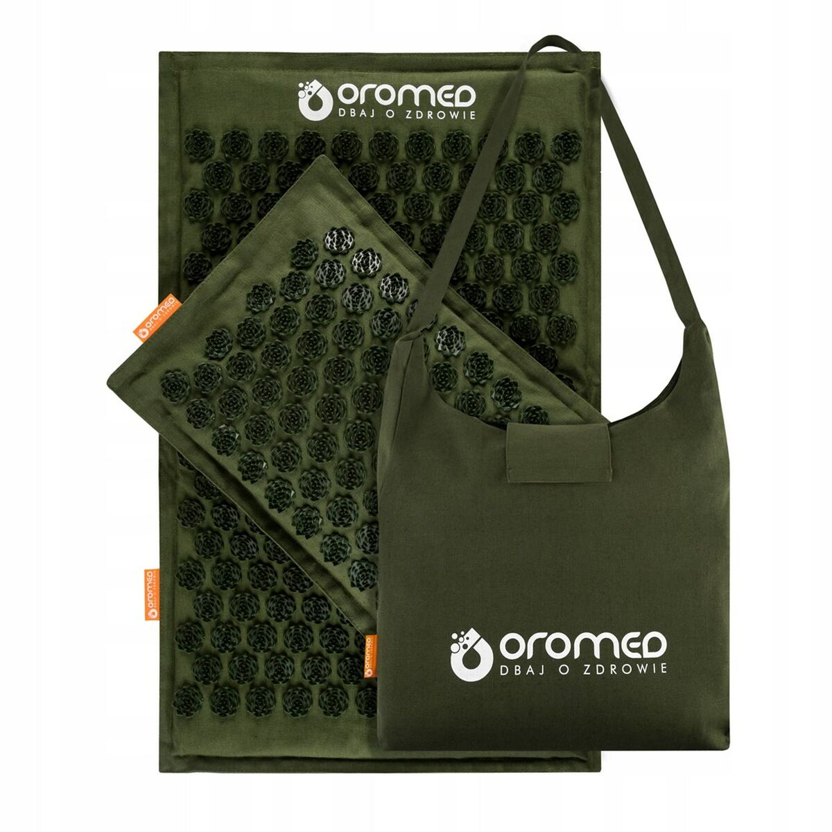 Padded Pressure Point/Acupressure Mat Oromed Dark Green