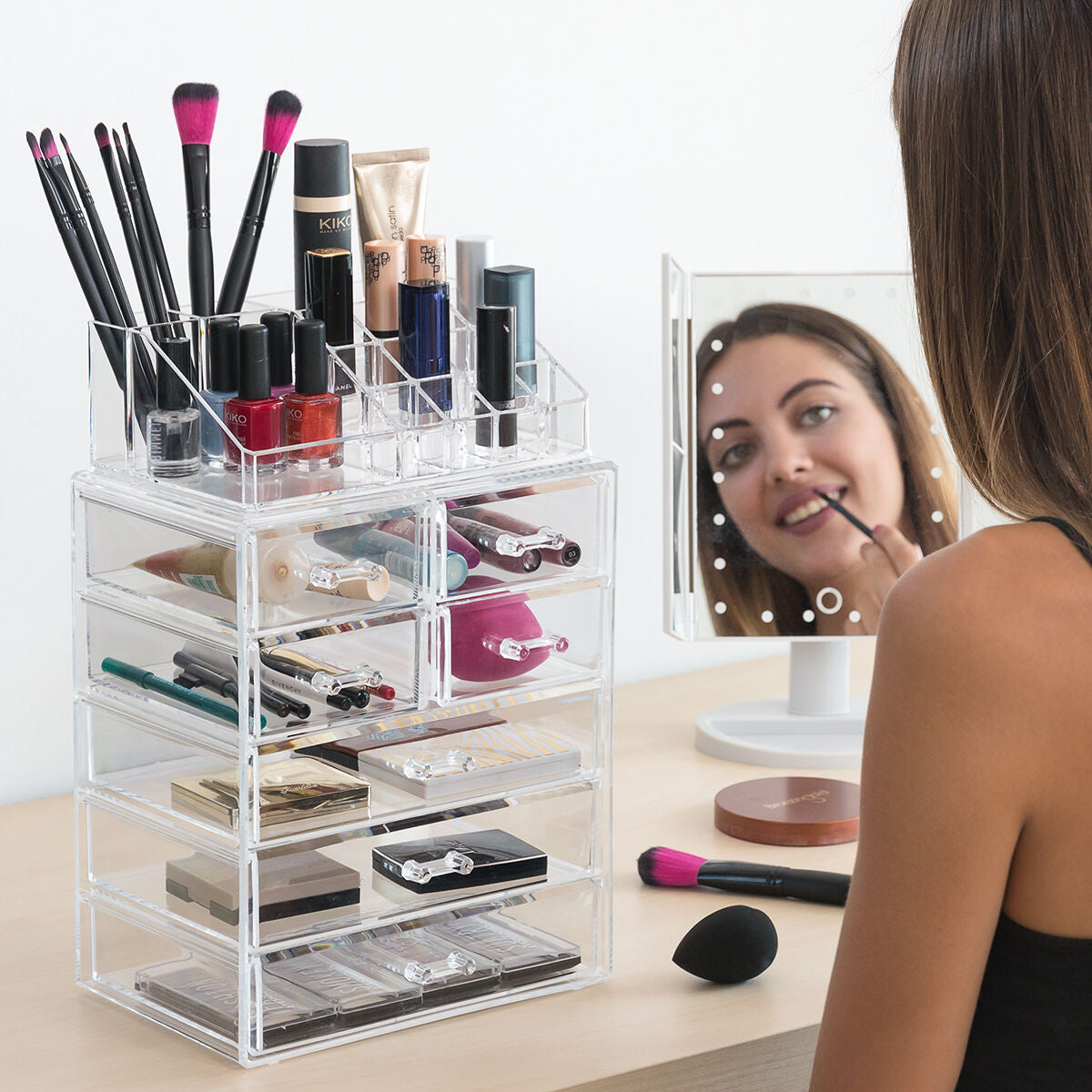 InnovaGoods Biyo | Acrylic Makeup Organizer and Storage System