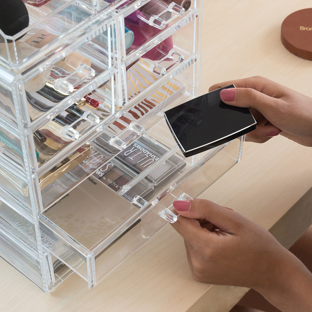 InnovaGoods Biyo | Acrylic Makeup Organizer and Storage System