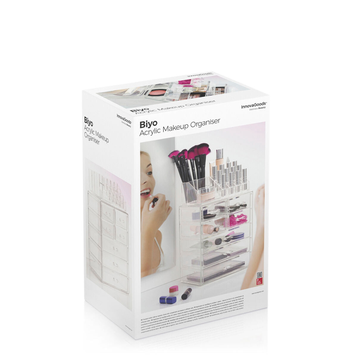 InnovaGoods Biyo | Acrylic Makeup Organizer and Storage System