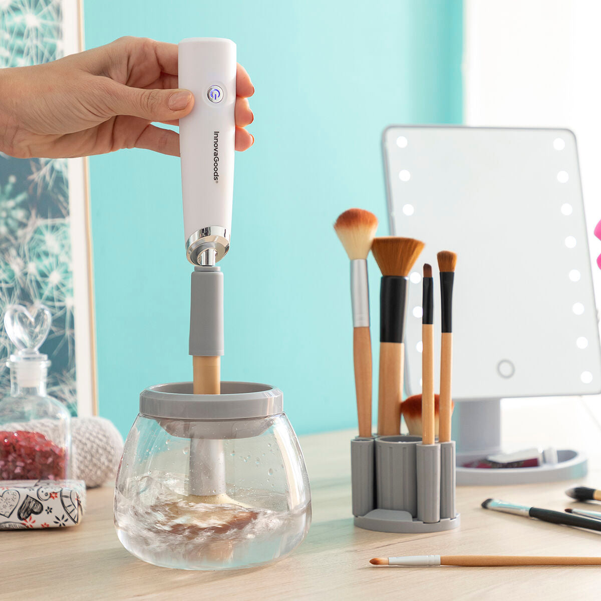 Automatisk Makeup-Børste-Renser Maklin InnovaGoods