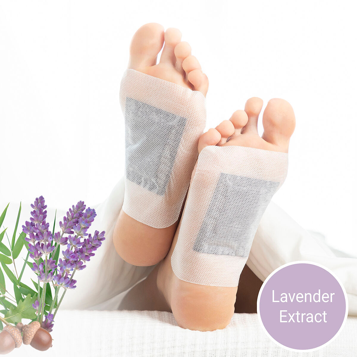 Detox Foot Patches Lavender InnovaGoods x 10