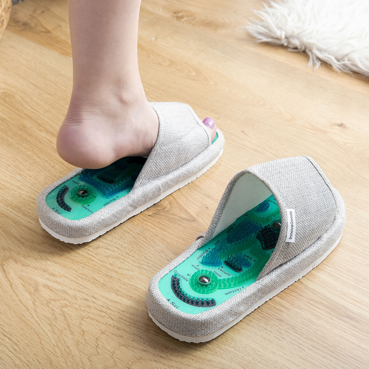 InnovaGoods Massers | Magnetic Acupressure Slippers